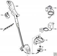 Bosch 3 616 F01 E70 TRIMLITE 23 CORDLESS Lawn Edge Trimmer TRIMLITE23CORDLESS Spare Parts